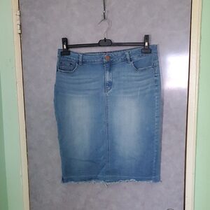 Free W/ Purchase Azy Denim Blue Women's Skirt